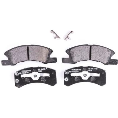 Plaquettes de frein Hella Pagid - Avant, Indicateur d'usure - Système de freinage - Daihatsu, Mitsubishi Plaquettes de frein Hella Pagid - Avant, Indicateur d'usure - Système de freinage - Daihatsu, Mitsubishi