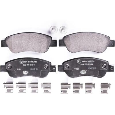 Klocki hamulcowe Hella Pagid - Model 8DB 355 012-141 - Pasuje do Citroën, Peugeot, Toyota Klocki hamulcowe Hella Pagid - Model 8DB 355 012-141 - Pasuje do Citroën, Peugeot, Toyota