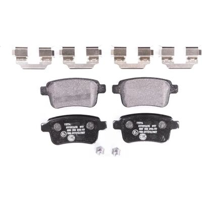 Pastilhas de freio traseiras Hella Pagid para Renault Kangoo - Kit de discos de freio Pastilhas de freio traseiras Hella Pagid para Renault Kangoo - Kit de discos de freio