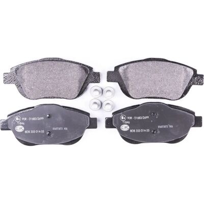 Hella Pagid Bremsbeläge - Vorderseite - Für Citroën C3, C4, DS3, DS, Opel Corsa - Scheibenbremssatz Hella Pagid Bremsbeläge - Vorderseite - Für Citroën C3, C4, DS3, DS, Opel Corsa - Scheibenbremssatz