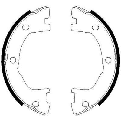 Set plăcuțe de frână Hella pentru Renault Trucks Mascott - Plăcuțe de parcare Set plăcuțe de frână Hella pentru Renault Trucks Mascott - Plăcuțe de parcare