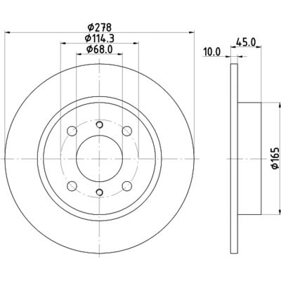 Hella 8DD 355 110-661 Σταθερό δισκόφρενο για Nissan Primera Hella 8DD 355 110-661 Σταθερό δισκόφρενο για Nissan Primera