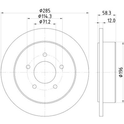 Hella Explorer Mk2 8DD 355 114-771 Tarcza hamulcowa - Tarcza Hella Explorer Mk2 8DD 355 114-771 Tarcza hamulcowa - Tarcza