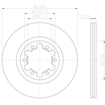 Hella 8DD 355 117-671 Δίσκος φρένων - Αερισμένο εσωτερικό Hella 8DD 355 117-671 Δίσκος φρένων - Αερισμένο εσωτερικό