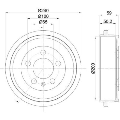Hella 8DT 355 300-371 Jarrupelti - Jarruosat Hella 8DT 355 300-371 Jarrupelti - Jarruosat
