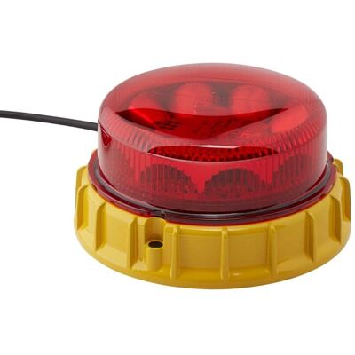 Luz de advertencia Hella - LED 24V 12V - Faro estroboscópico amarillo Luz de advertencia Hella - LED 24V 12V - Faro estroboscópico amarillo