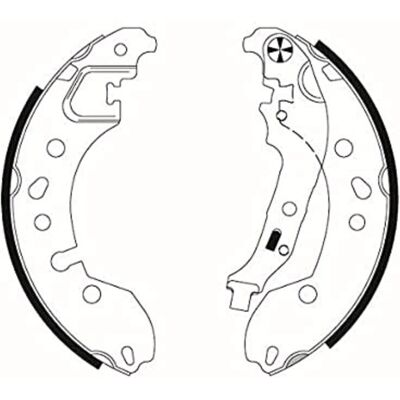 Hella Bremsesko Sæt til Renault Twingo - 203mm Hella Bremsesko Sæt til Renault Twingo - 203mm
