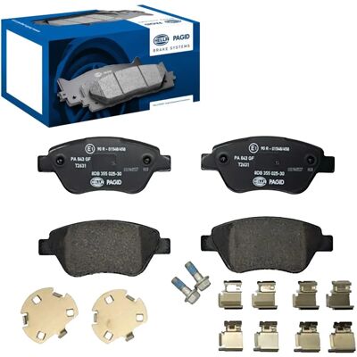 Hella Pagid Fiat Doblo Vorderrad Bremsbeläge - Bremsbelagsatz, Scheibenbremse Hella Pagid Fiat Doblo Vorderrad Bremsbeläge - Bremsbelagsatz, Scheibenbremse