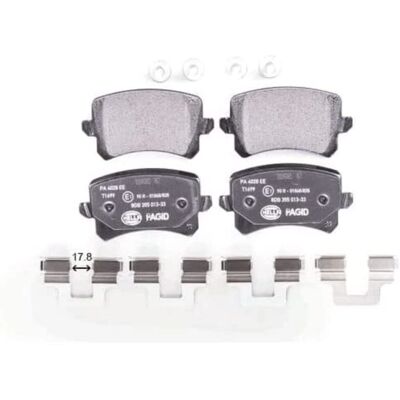 Hella Pagid Bremsbeläge - Audi Q3, Borgward BX7, Seat Alhambra, VW Golf 5 - Bremssystem Hella Pagid Bremsbeläge - Audi Q3, Borgward BX7, Seat Alhambra, VW Golf 5 - Bremssystem
