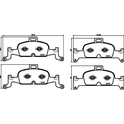Hella Pagid Audi Q5 A4 A5 A6 A7 Bremsbeläge - Scheibenbremssatz Hella Pagid Audi Q5 A4 A5 A6 A7 Bremsbeläge - Scheibenbremssatz
