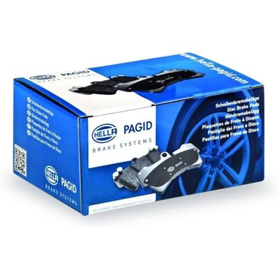 Pastiglie freno Hyundai Santa Fe Hella Pagid - Anteriori con Indicatore di Usura Pastiglie freno Hyundai Santa Fe Hella Pagid - Anteriori con Indicatore di Usura