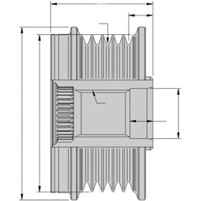 Hella A252c55975 Generatorfrilås - Generator typ Hella A252c55975 Generatorfrilås - Generator typ