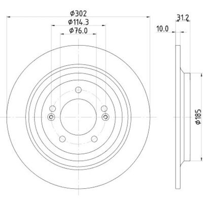 Hella Tarcza hamulcowa PRO Pełna 8DD 355 126-681 - Tarcza hamulcowa Hella Tarcza hamulcowa PRO Pełna 8DD 355 126-681 - Tarcza hamulcowa