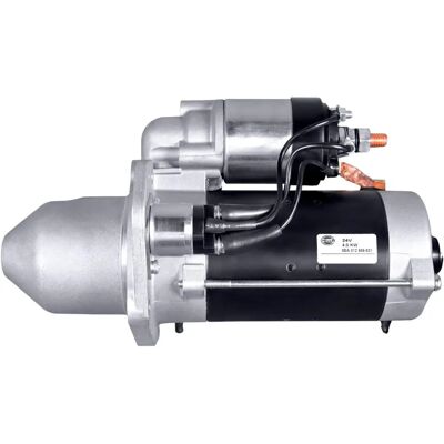 Hella Anlasser 012 586-521 - Starter für Fahrzeuge mit 24V, 4kW, 3 Befestigungslöcher, 48mm Ritzel, 10 Zähne, im Uhrzeigersinn, 89mm Flansch Hella Anlasser 012 586-521 - Starter für Fahrzeuge mit 24V, 4kW, 3 Befestigungslöcher, 48mm Ritzel, 10 Zähne, im Uhrzeigersinn, 89mm Flansch