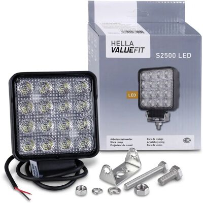 Hella S2500 LED Arbetslampa - Arbetslampa, 2500 lumen, Svart, 12V/24V Hella S2500 LED Arbetslampa - Arbetslampa, 2500 lumen, Svart, 12V/24V