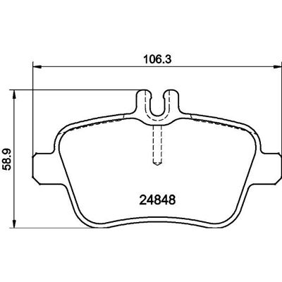 Pastiglie freno Hella Pagid Q30 Qx30 - Pastiglie freno Pastiglie freno Hella Pagid Q30 Qx30 - Pastiglie freno