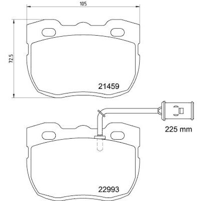 Pastiglie freno anteriori Land Rover Discovery - Sistema frenante Pastiglie freno anteriori Land Rover Discovery - Sistema frenante