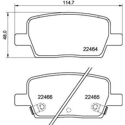 Hella Pagid Bremsbeläge - Cadillac CT6 XT5 Camaro 8 - Scheibenbremssatz Hella Pagid Bremsbeläge - Cadillac CT6 XT5 Camaro 8 - Scheibenbremssatz