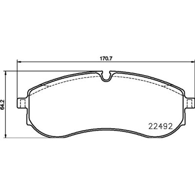 Hella Pagid Hinten Bremsbeläge - VW Crafter MAN TGE - WVA 22492 - Bremsbeläge Hella Pagid Hinten Bremsbeläge - VW Crafter MAN TGE - WVA 22492 - Bremsbeläge