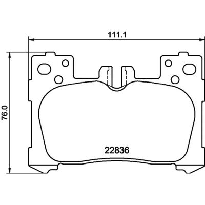 Hella 8DB 355 040-741 Bremseklodssæt til Lexus - Skiver & Slitageindikator Hella 8DB 355 040-741 Bremseklodssæt til Lexus - Skiver & Slitageindikator