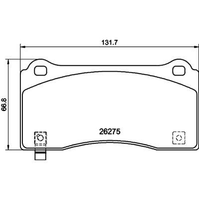 Tesla Model 3 Y Hella Pagid Voorkant remblokken - Remsysteem Tesla Model 3 Y Hella Pagid Voorkant remblokken - Remsysteem
