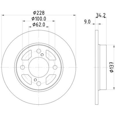 Δίσκος φρένου Hella - 8DD 355 132-041 - Στερεός, Ενισχυμένη επιφάνεια για Suzuki Swift 5, Baleno II 3/5 πόρτες Δίσκος φρένου Hella - 8DD 355 132-041 - Στερεός, Ενισχυμένη επιφάνεια για Suzuki Swift 5, Baleno II 3/5 πόρτες
