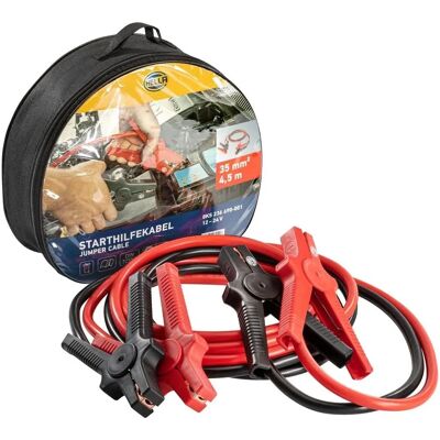 Hella Jump Starter Cable - 4.5m, 35mm² - 12/24V - 480A - Durable Aluminum Hella Jump Starter Cable - 4.5m, 35mm² - 12/24V - 480A - Durable Aluminum