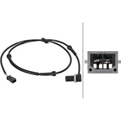 Hella ABS-Sensor Vorderachse Hall - ABS Sensor, Vorderachse, Mit Halter Hella ABS-Sensor Vorderachse Hall - ABS Sensor, Vorderachse, Mit Halter
