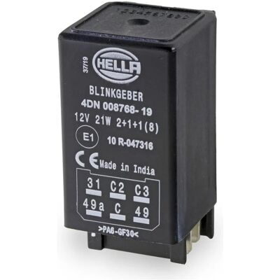 Hella 4DN 008 768-191 Elektrisk blinkrelæ - relæ Hella 4DN 008 768-191 Elektrisk blinkrelæ - relæ