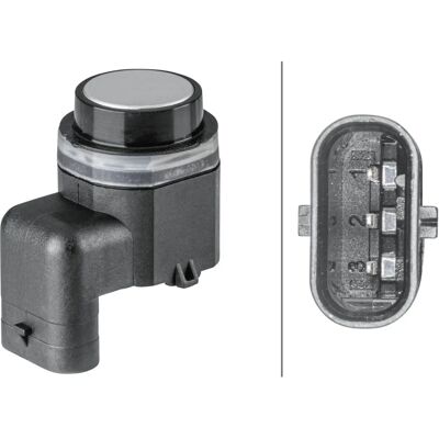 Hella Parksensor - 6PX 358 141-841 - Parksensor Hella Parksensor - 6PX 358 141-841 - Parksensor