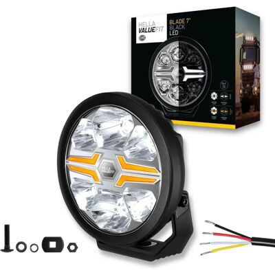 Reflektor LED HELLA - 1FJ 357 198-071 - Okrągły, Czarny, 12V/24V Reflektor LED HELLA - 1FJ 357 198-071 - Okrągły, Czarny, 12V/24V