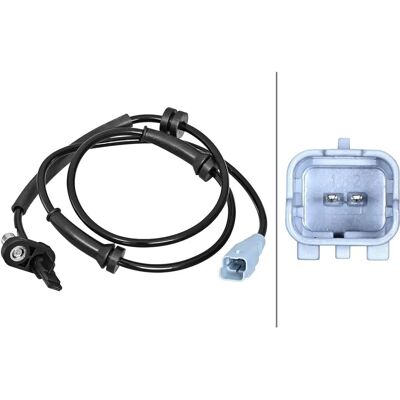 Hella ABS-sensor bagaksel til Citroën Berlingo C4 Peugeot 5008 - ABS-sensor Hella ABS-sensor bagaksel til Citroën Berlingo C4 Peugeot 5008 - ABS-sensor