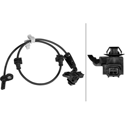 Hella 6PU 358 218-661 ABS-Sensor - Radsensor, Hall-Effekt, Mit Clip Hella 6PU 358 218-661 ABS-Sensor - Radsensor, Hall-Effekt, Mit Clip