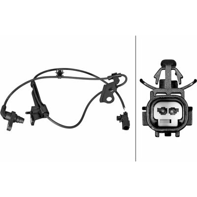 Hella 6PU 358 218-701 ABS-sensor - Hall-effekt med clip Hella 6PU 358 218-701 ABS-sensor - Hall-effekt med clip