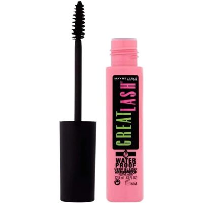 Maybelline Great Lash Waterproof Mascara - Zeer Zwart - 12,5ml Maybelline Great Lash Waterproof Mascara - Zeer Zwart - 12,5ml