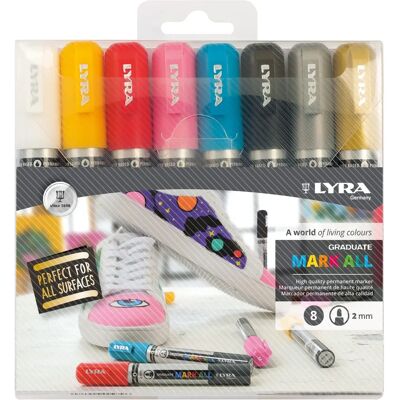 Lyra Marke Modell - 8-Farben Marker-Set für Kunst & Basteln Lyra Marke Modell - 8-Farben Marker-Set für Kunst & Basteln