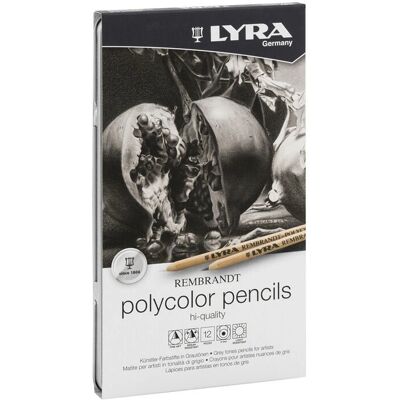Crayon de Couleur Gris Lyra Polycolor - Crayon Artistique - Publicité Crayon de Couleur Gris Lyra Polycolor - Crayon Artistique - Publicité