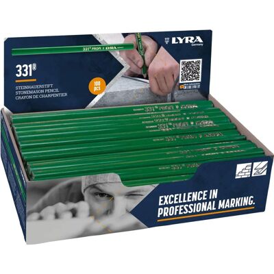 Lyra 24cm Marker - 100 Stück, Grün, Stein & Beton Lyra 24cm Marker - 100 Stück, Grün, Stein & Beton