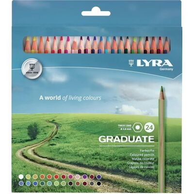 Lyra Pastels - Multicolores, 24 pcs - Crayons de couleur Lyra Pastels - Multicolores, 24 pcs - Crayons de couleur