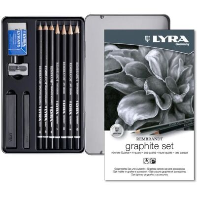 Lyra Rembrandt Graphite Pencils Set - Assorted, 11 pcs Lyra Rembrandt Graphite Pencils Set - Assorted, 11 pcs