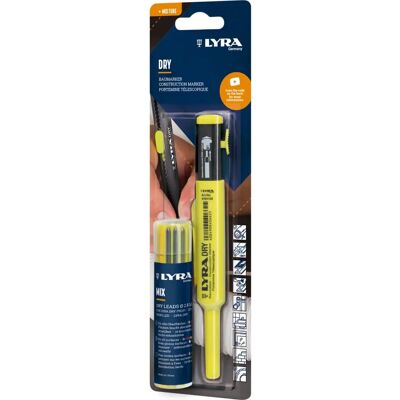 Crayon graphite Lyra - 2B, avec taille-crayon & clip Crayon graphite Lyra - 2B, avec taille-crayon & clip