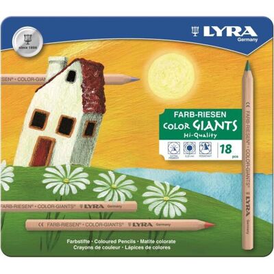 Lyra Unlackierte Farb-Giganten - 18 Buntstifte Lyra Unlackierte Farb-Giganten - 18 Buntstifte
