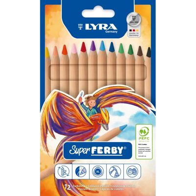 Lyra Super Ferby Natur Dreieckige Buntstift - Farbstift Lyra Super Ferby Natur Dreieckige Buntstift - Farbstift