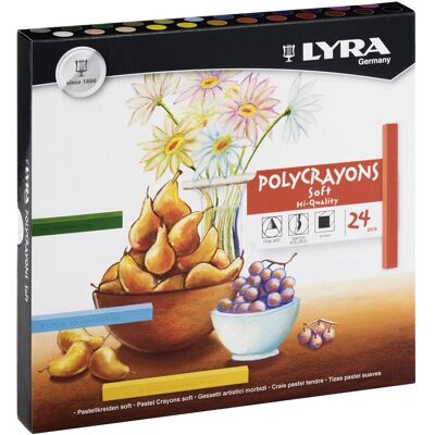 Crayons de couleur Lyra - 24 couleurs assorties - Pour artistes et étudiants - Publicité Crayons de couleur Lyra - 24 couleurs assorties - Pour artistes et étudiants - Publicité