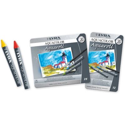 Lyra Aquacolor 12 pc Water-Soluble Wax Pencils Lyra Aquacolor 12 pc Water-Soluble Wax Pencils