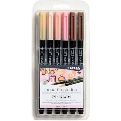 Lyra Aqua Brush Duo Filzstift - Bunte Farben - Filzstifte Lyra Aqua Brush Duo Filzstift - Bunte Farben - Filzstifte