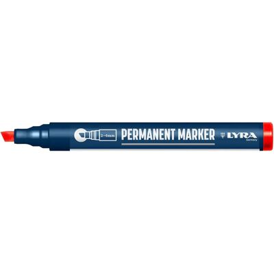 Lyra 111 Rød Permanentmarkør - Markør Lyra 111 Rød Permanentmarkør - Markør