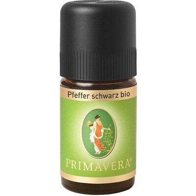Primavera Bio Schwarzer Pfeffer Ätherisches Öl - Aromatherapie 5ml Primavera Bio Schwarzer Pfeffer Ätherisches Öl - Aromatherapie 5ml