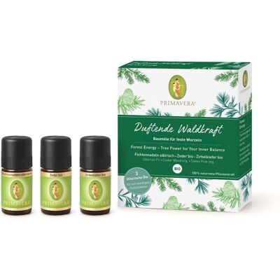 Primavera Bio Wald Essentialöl-Set - Dufttrio - 3x5ml Primavera Bio Wald Essentialöl-Set - Dufttrio - 3x5ml