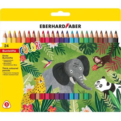 Eberhard Faber Színes Ceruzák - 24 db - Többszínű - Művészellátó Eberhard Faber Színes Ceruzák - 24 db - Többszínű - Művészellátó